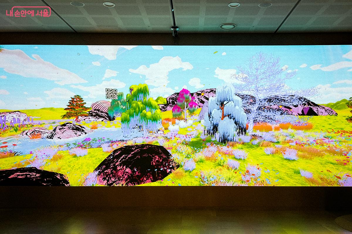 서울림(林) 미디어월에서 선보이는 김안나 작가의 열두 번째 개인전 ‘산수몽’ ©김아름
