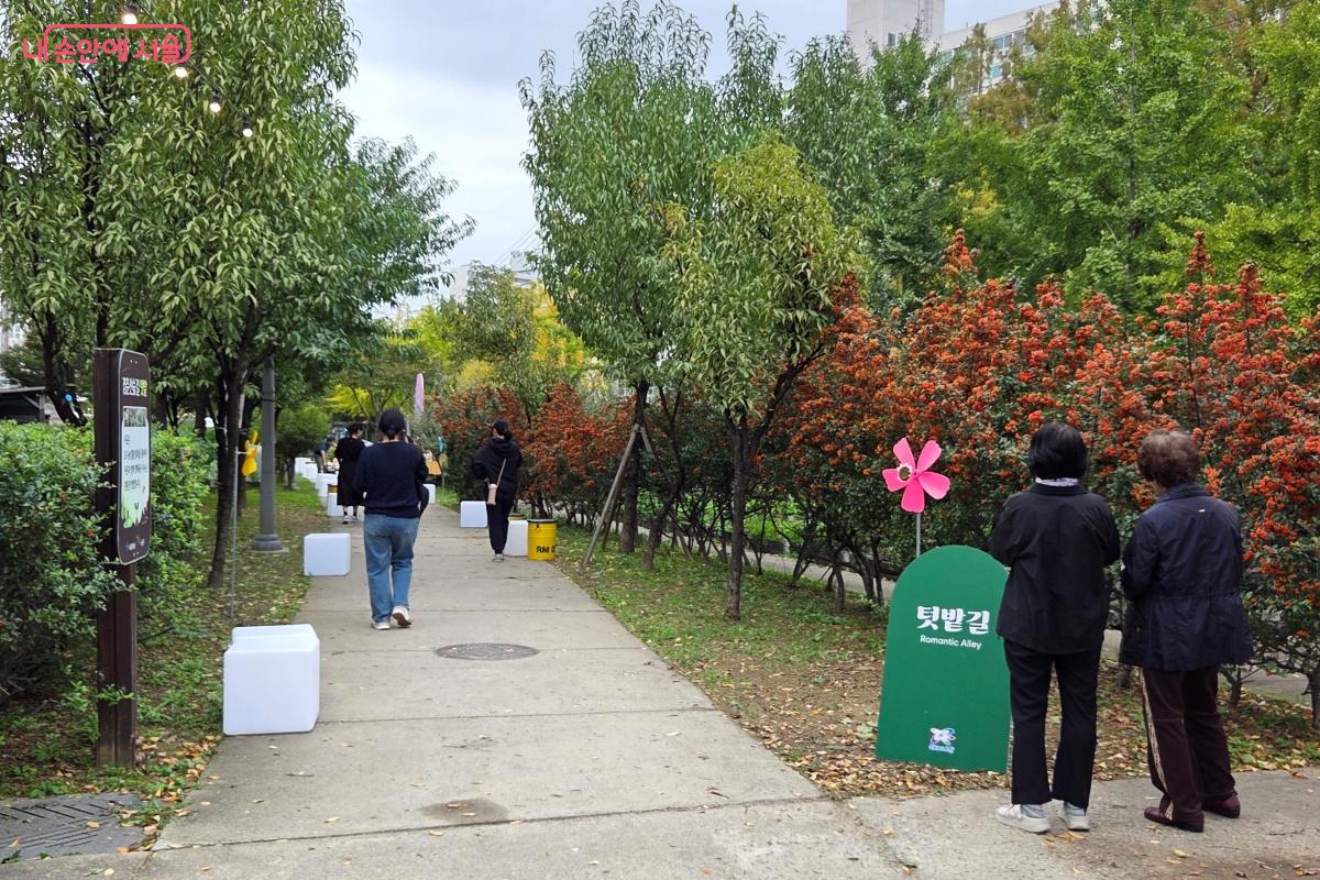 텃밭길을 천천히 걸어도 좋다. ©김미선