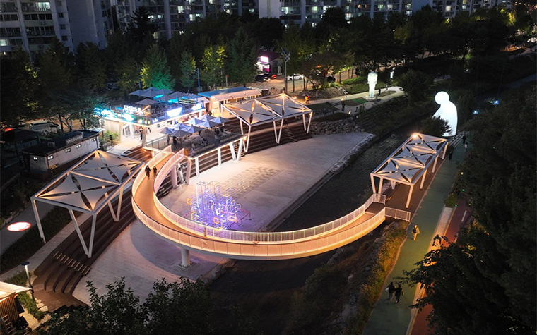 반할 수(水)밖에&hellip;당현천 &#39;당현마루&middot;달빛브릿지&#39; 개장