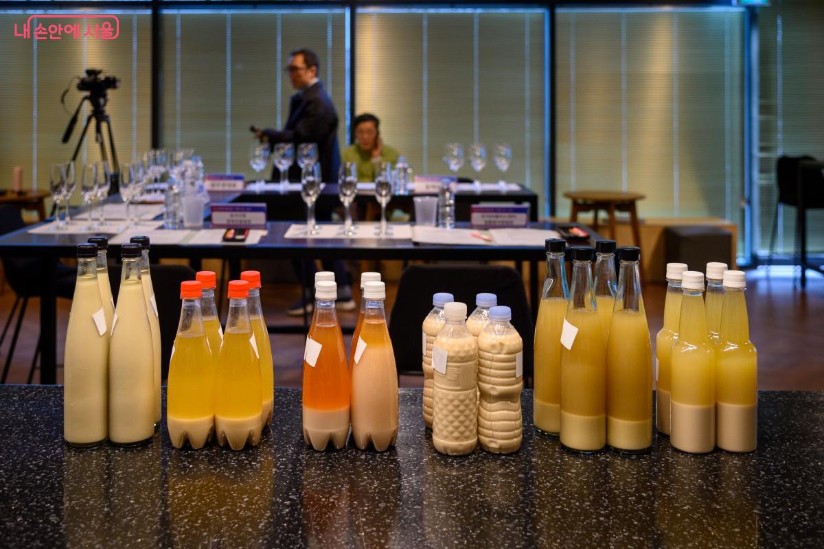 진열된 출품주 ©박승식