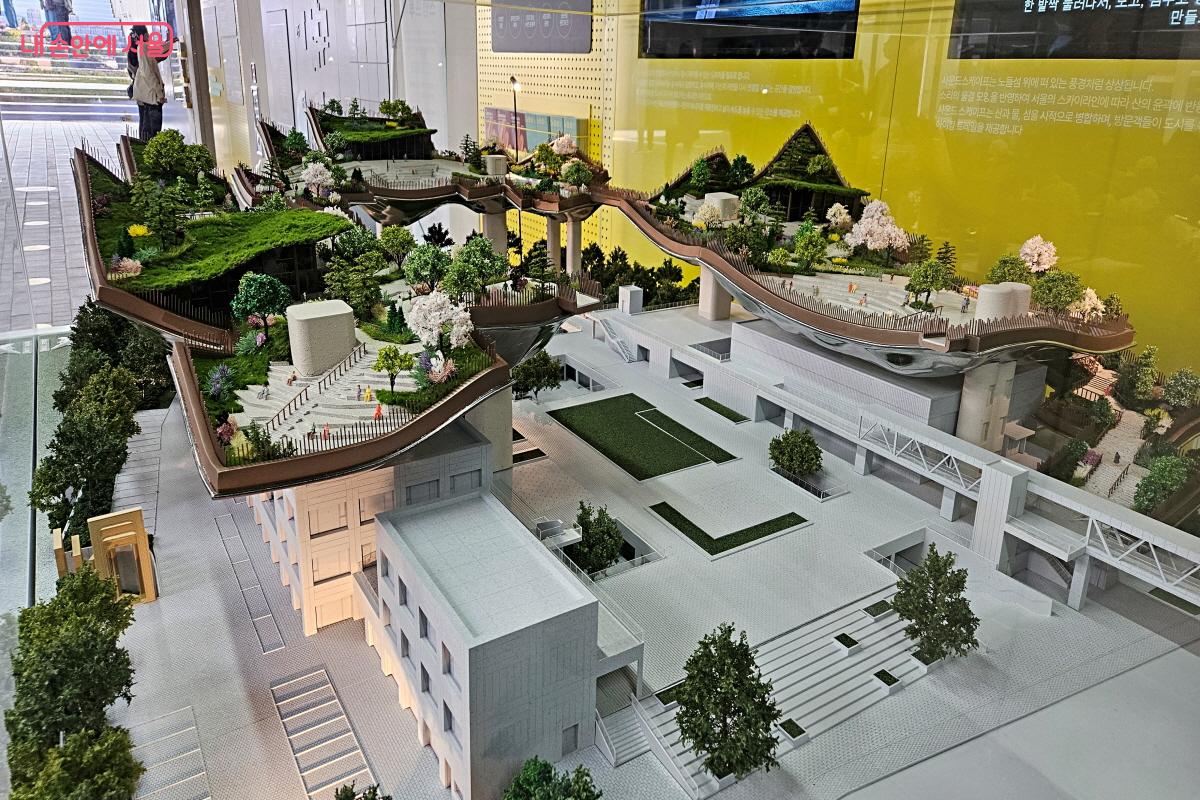 노들섬에 들어설 ‘사운드 스케이프’ 모형 ⓒ이선미