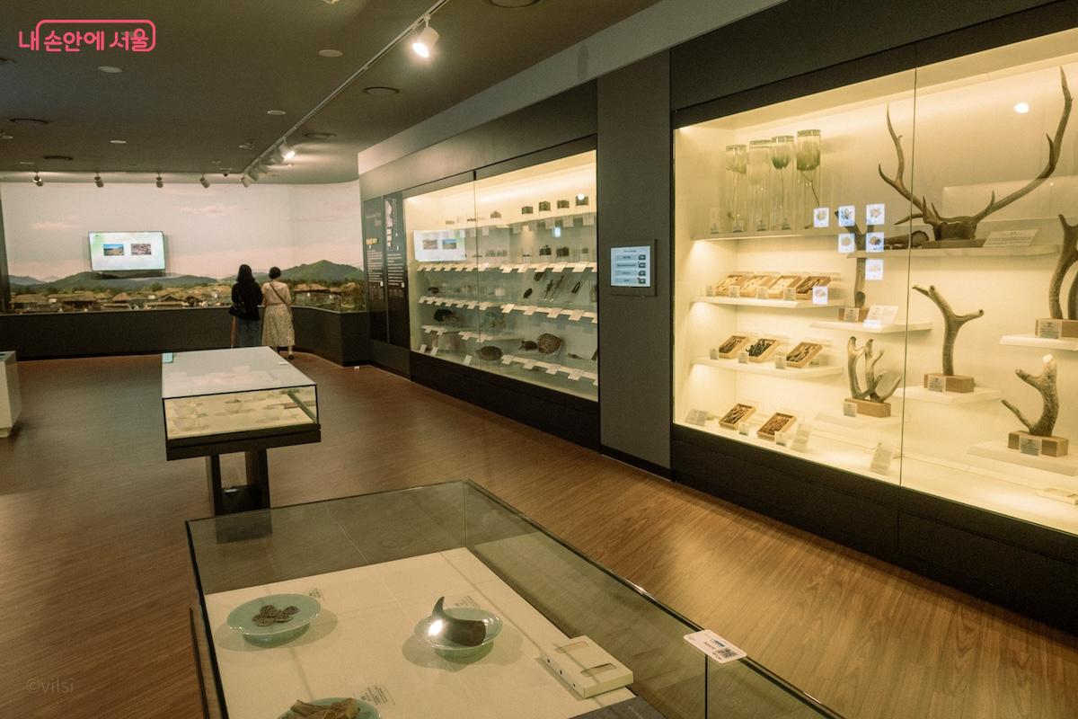 서울약령시한의약박물관에서는 전시된 약재의 이름과 효능을 소개한다. ©이진형