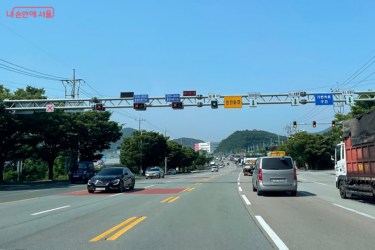 가변차로제 시행구간 ©부산시