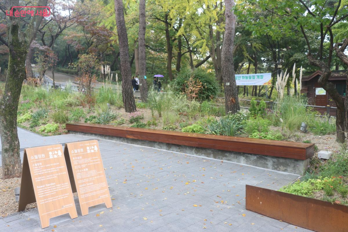소월정원에 식재된 나무와 꽃 ©조송연