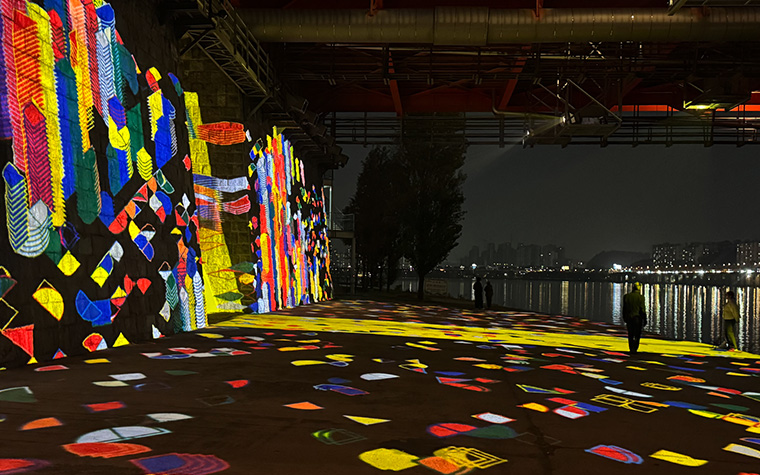 한강 새 야경 명소 '아뜰리에 노들' 개장…매일 밤 전시