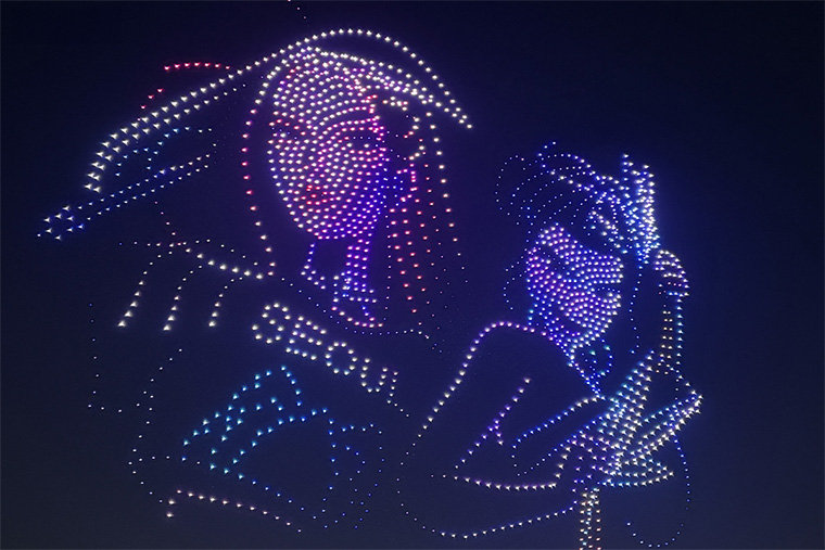 여의도에 뜬 2,000대 드론! '케데헌' 앙코르 공연에 열광