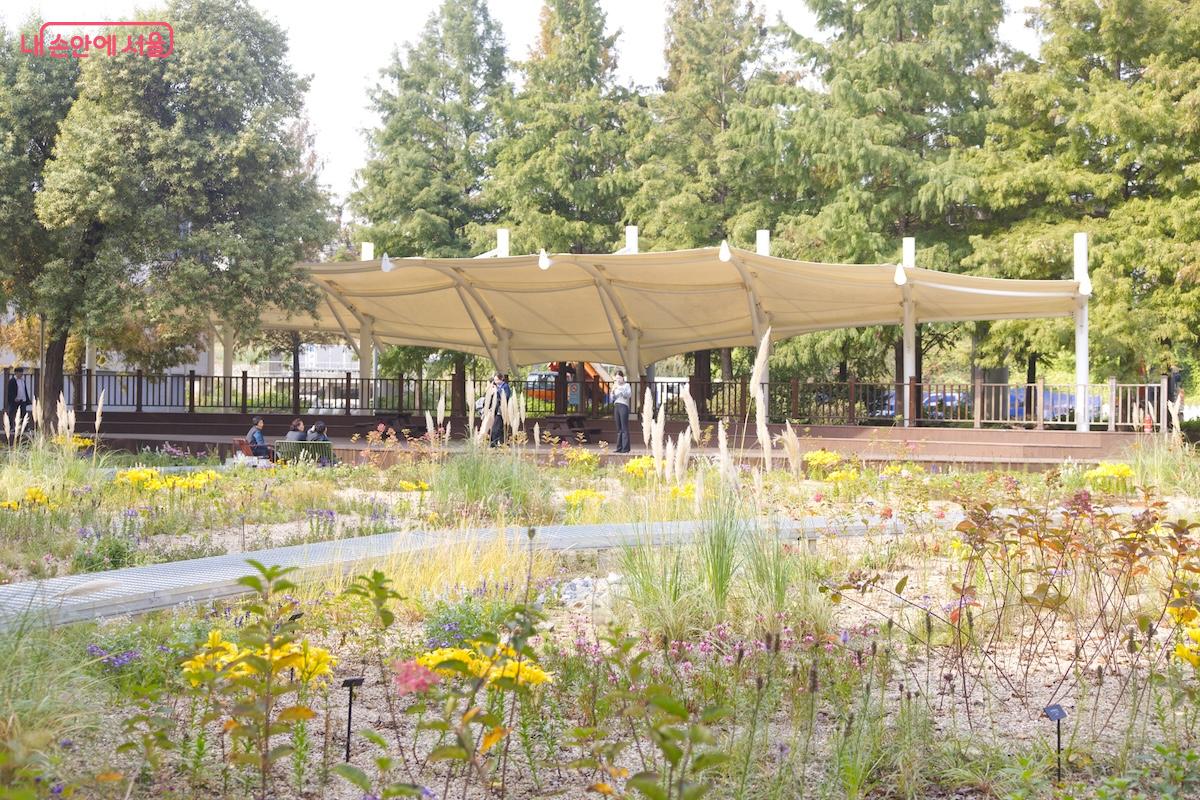 다양한 꽃과 초화류, 식물 등을 식재해 사계절 내내 즐길 수 있는 정원이 조성됐다. ©임중빈