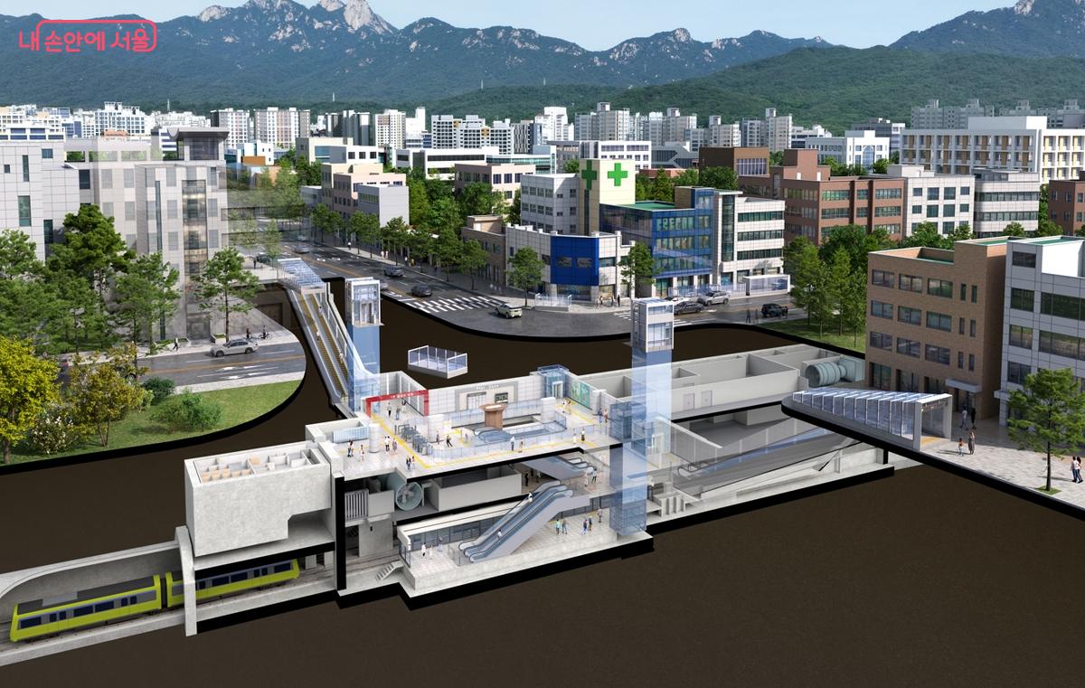 신설되는 성원아파트교차로역 ©서울시