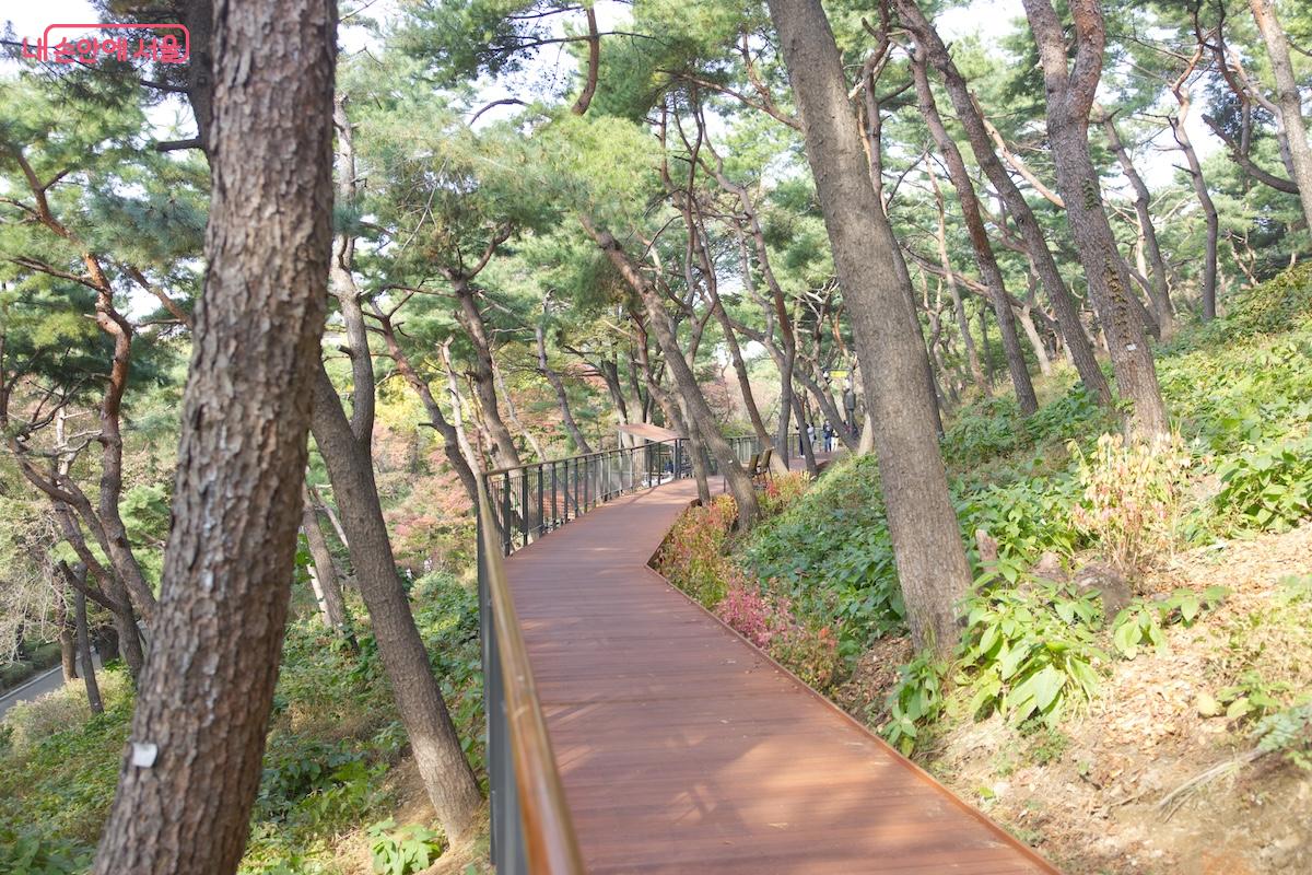입구 부터 남산타워까지 약 1시간 내외로 코스를 걸어보면 적당한 속도가 된다. &copy;임중빈