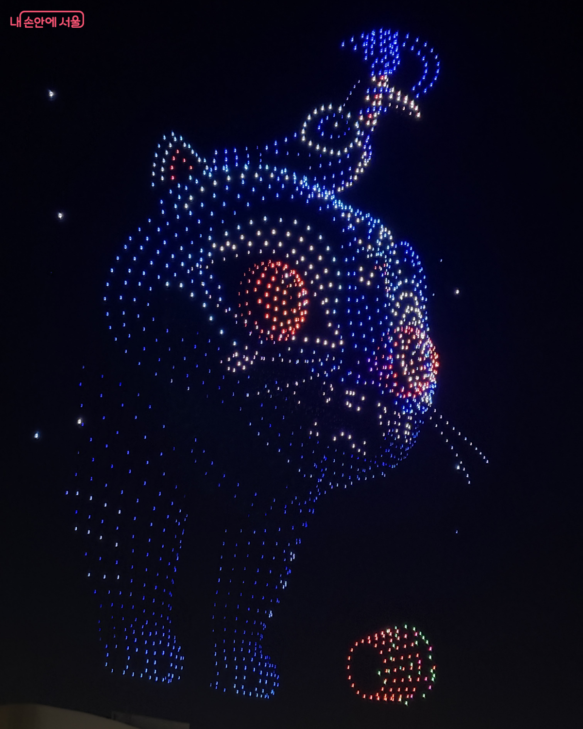 드론이 만들어내는 색감, 움직임, 음악의 조화는 순식간에 몰입감을 높였다. ©김경선