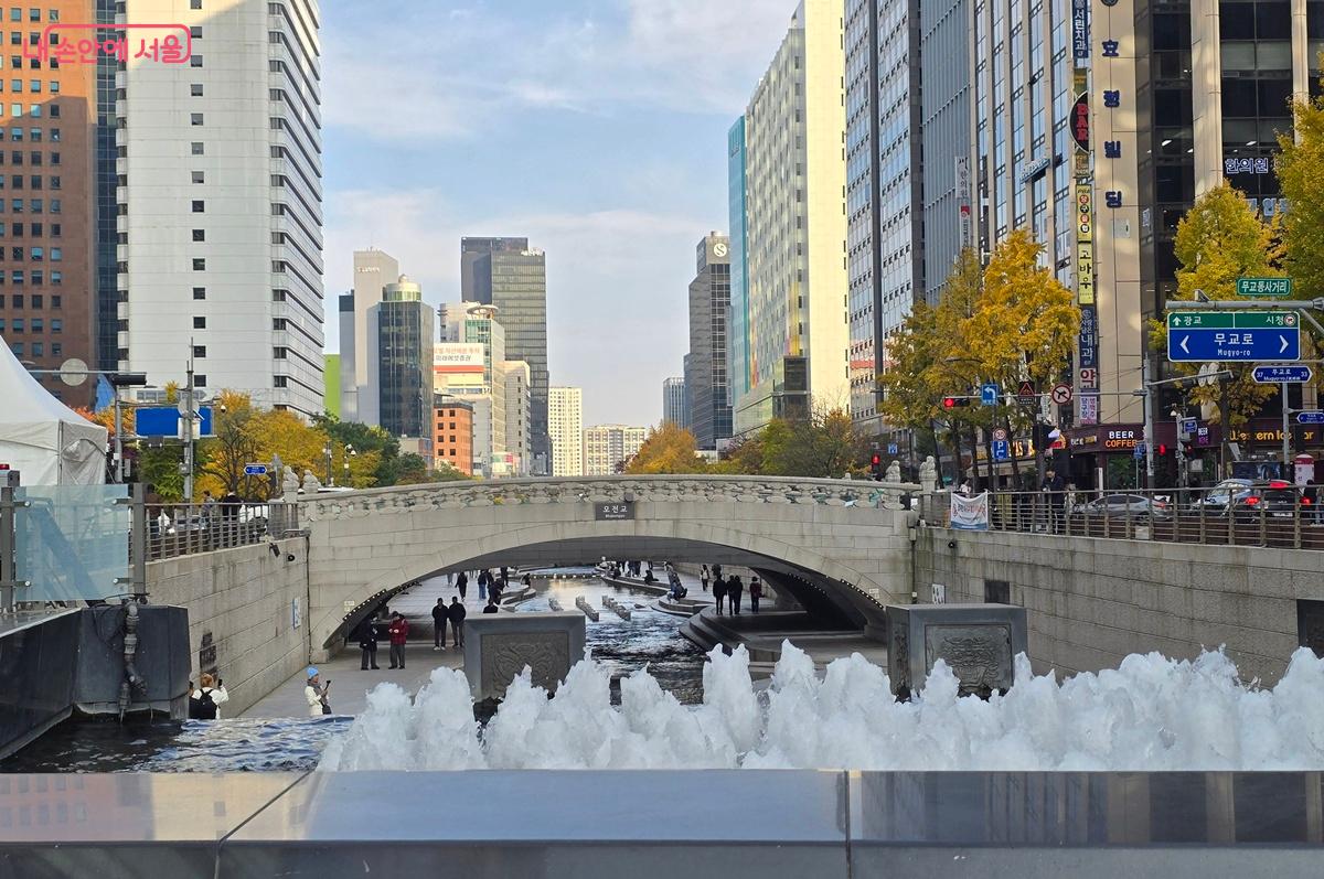 서울의 대표적인 도심 속 공원인 청계천 &copy;조성희