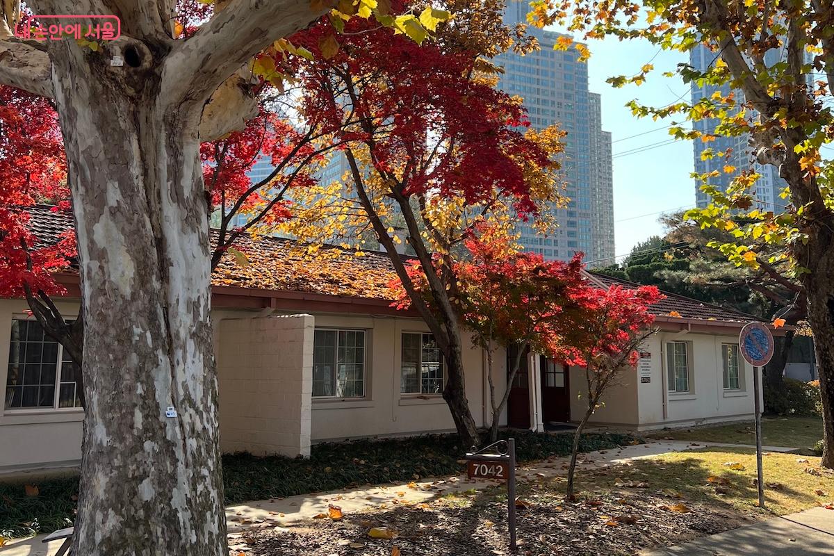 과거 미군의 숙소로 사용되던 붉은 지붕의 단층 주택 ©김수겸