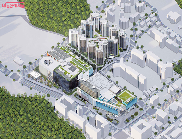 서부트럭터미널 도시첨단물류단지 조감도 