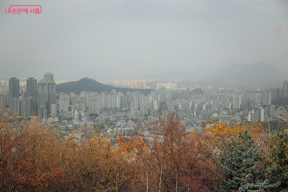 서울의 산줄기와 도심 경관을 파노라마로 감상할 수 있다. ©김아름