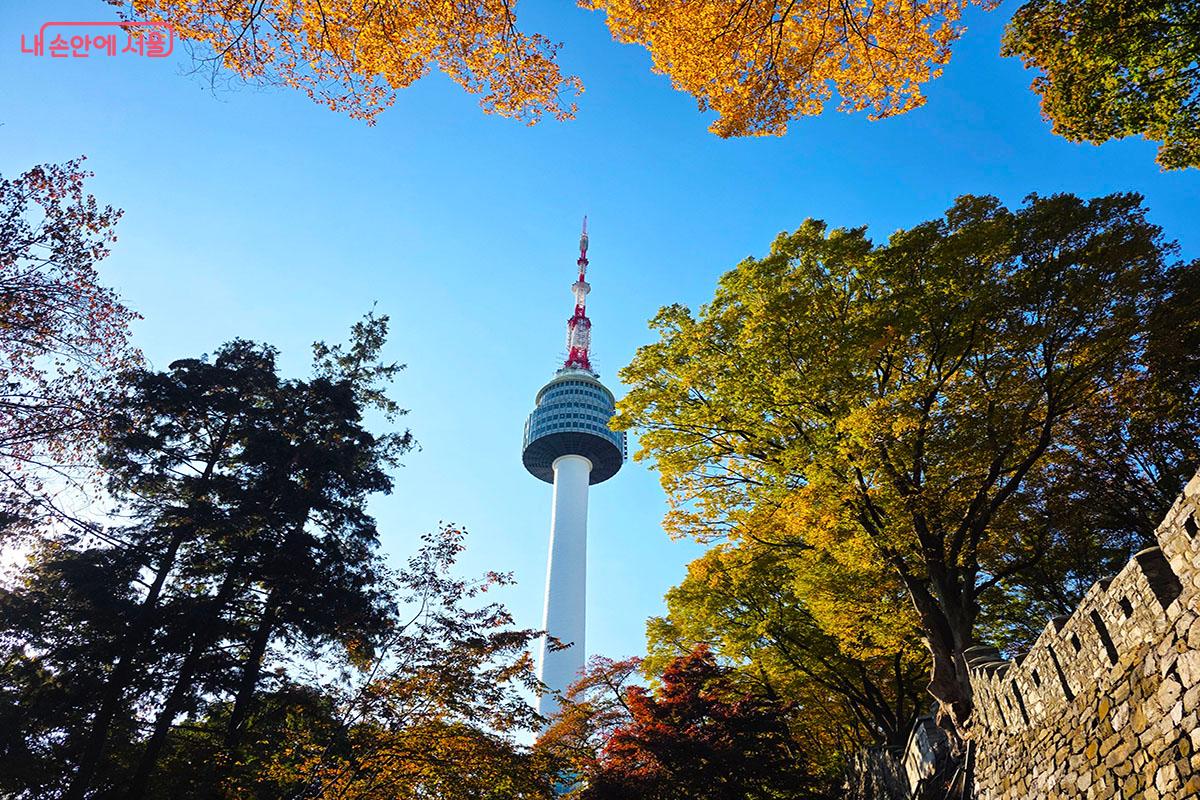 단풍으로 물든 남산서울타워 ©이정민