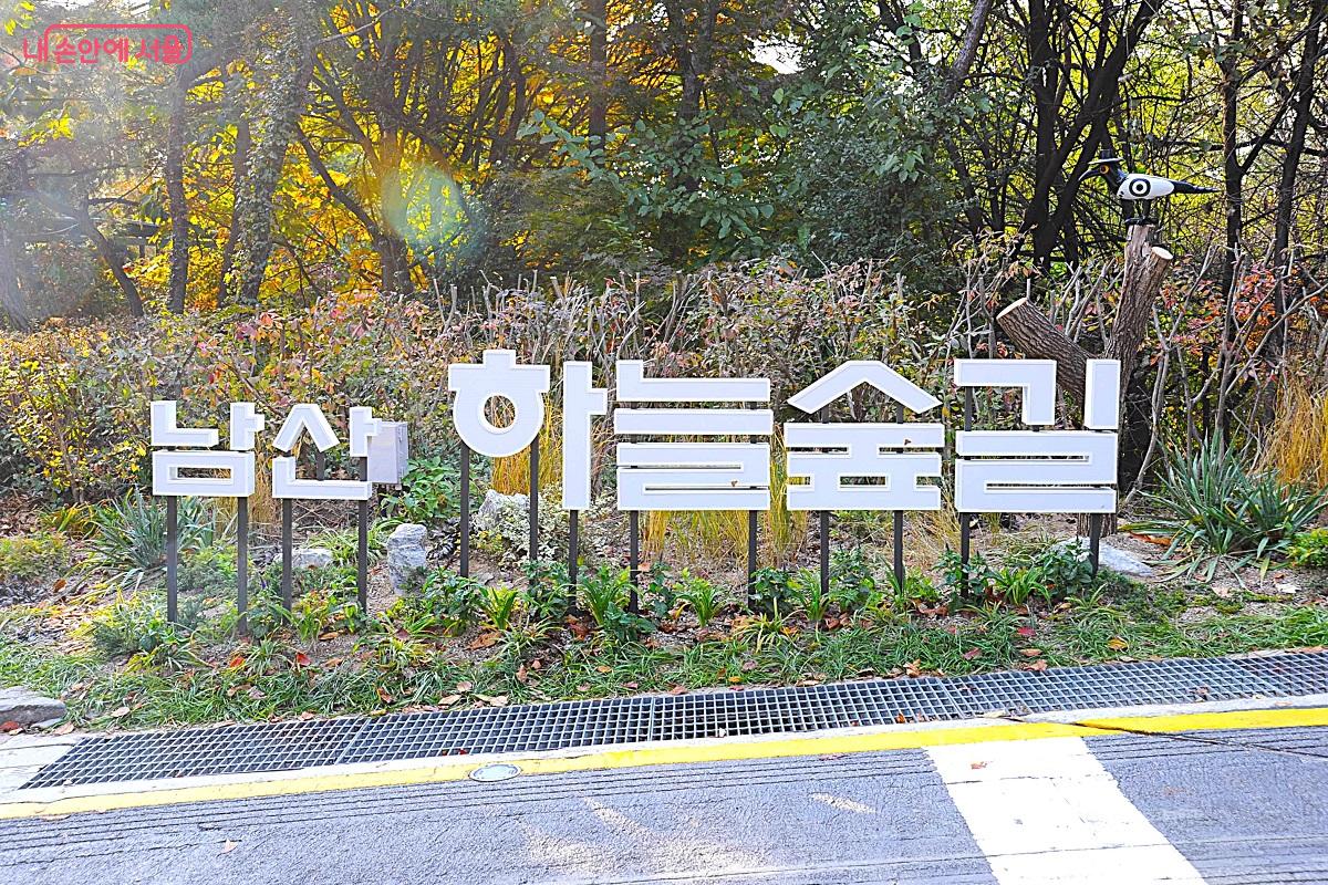 남산후암동 체력단련장부터 남산도서관까지 이어지는 ‘남산 하늘숲길’이 열렸다. ©조수봉