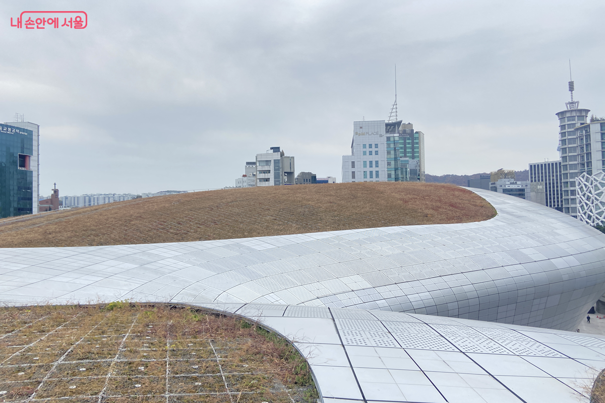 ‘DDP 루프탑 투어’ 중 4만 5,133개 알루미늄 패널의 아름다움을 볼 수 있다. ©김경선