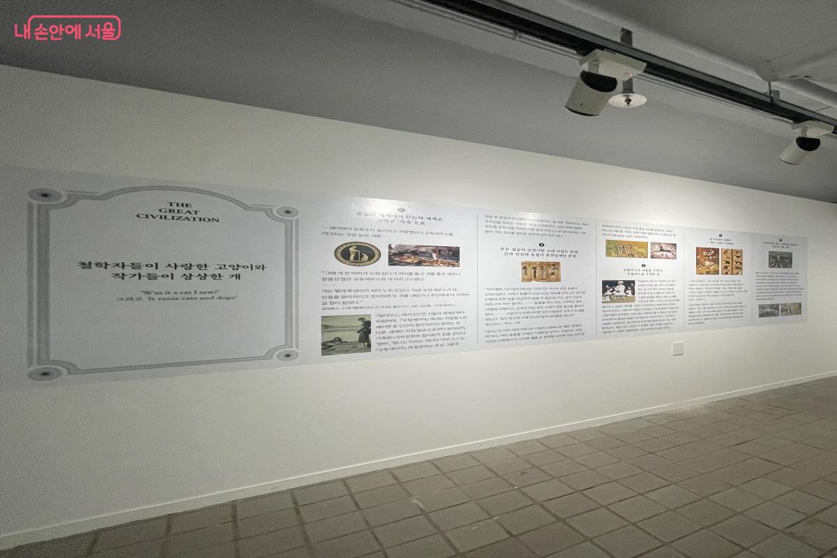 네 번째 섹션인 ‘철학자들이 사랑한 고양이와 작가들이 상상한 개’ ©이정민