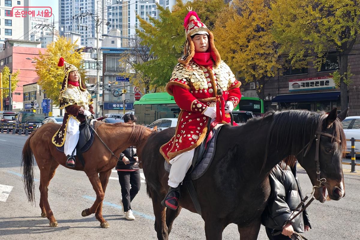남이장군의 위엄 있는 출진 모습을 재현했다. &copy;장승철