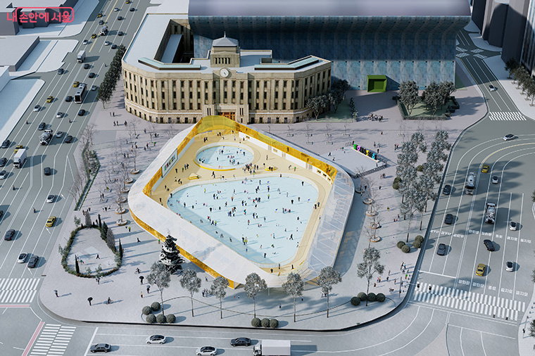 서울광장 스케이트장 조감도
