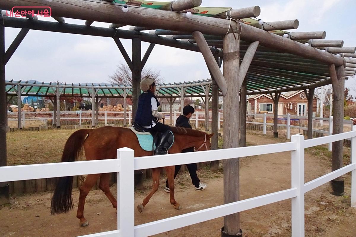 초등학생을 대상으로 하는 승마체험장 &copy;김종성
