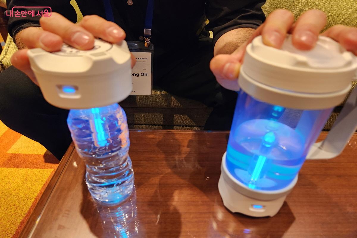 &lsquo;라디스(LADIS)&rsquo;는 감염성 질환 예방용 캡형 음용수 UV 살균기다. &copy;윤혜숙