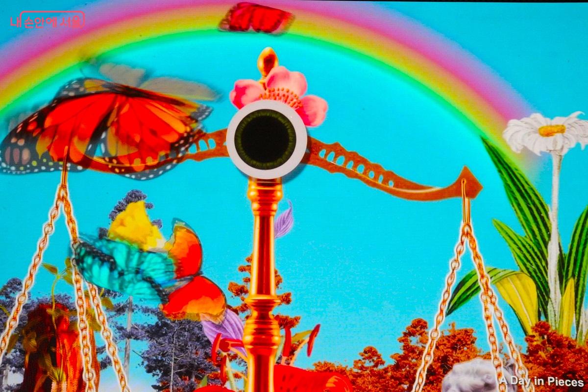 미디어아트 초청작가 특별전 중 여래 작가의 <조각난 하루> &copy;조수봉