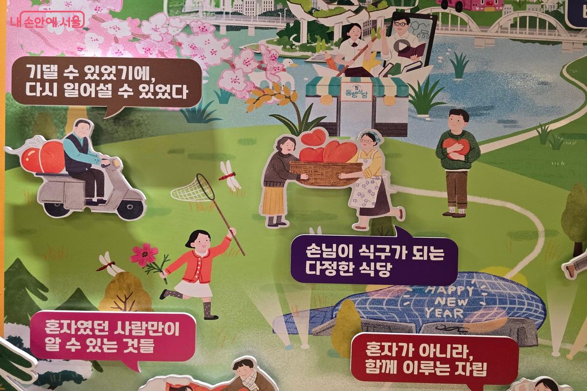 <서울 메이트 365> 책에선 인생의 겨울을 지나 따뜻한 봄을 맞이한 시민들의 이야기를 만날 수 있다. ⓒ김은주 