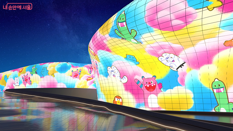 해치 캐릭터를 활용한 미디어아트 작품 &lsquo;SEOULFUL WINTER&rsquo;