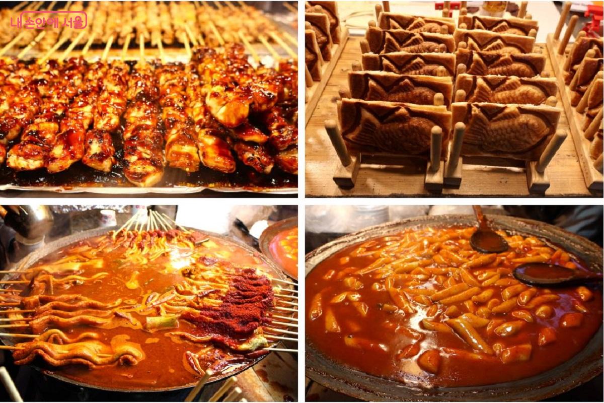 포장마차 골목은 겨울철 간식 냄새가 길을 채웠다. 붕어빵과 어묵 국물 한 그릇, 잠시 따뜻한 휴식을 즐겼다. ©이봉덕