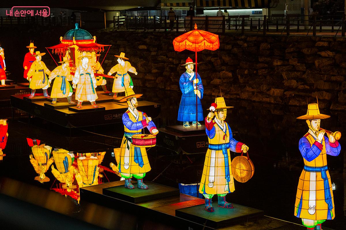 우이천에 피어난 겨울 빛의 정원, 강북에 온 마법 &copy;문청야