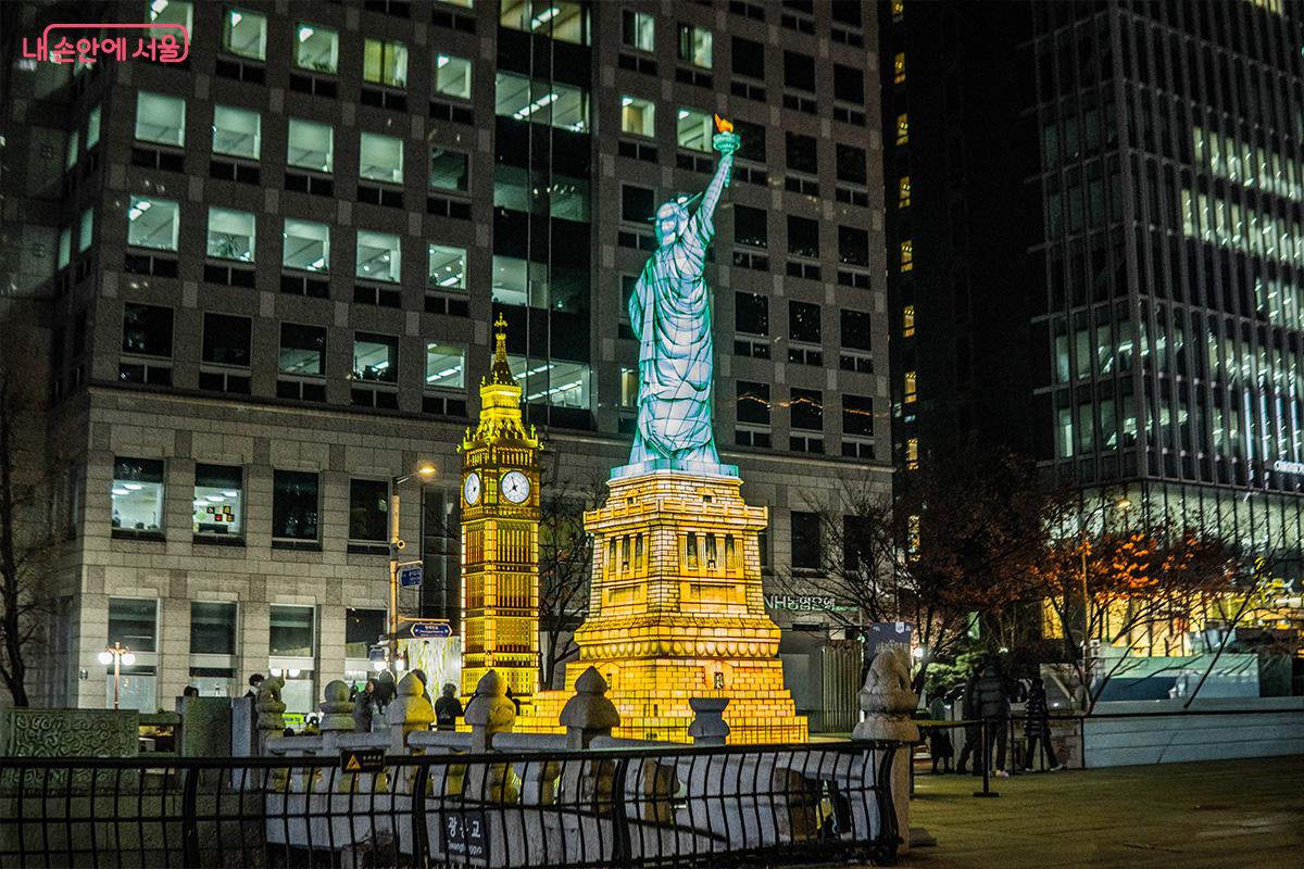 조형물 <자유의 여신상 & 빅벤> 전체 &copy;최승훈