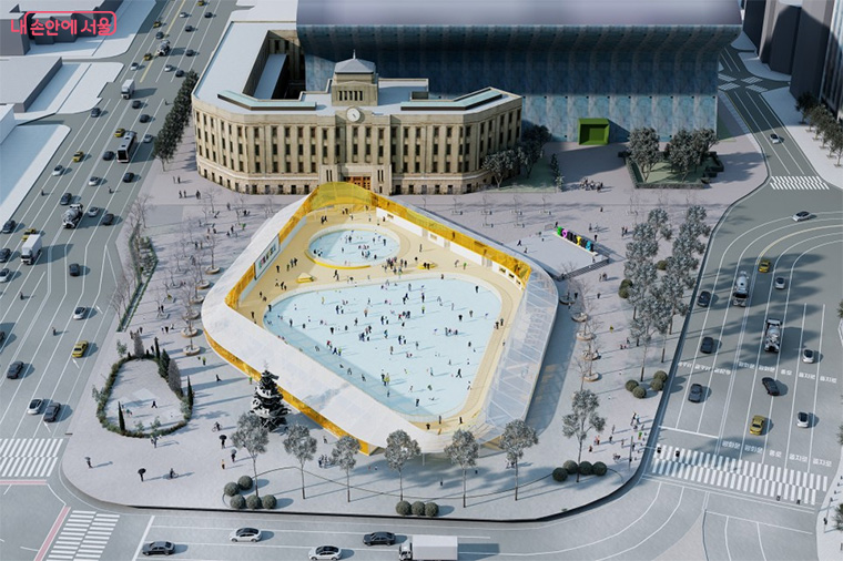 서울광장 스케이트장 조감도 