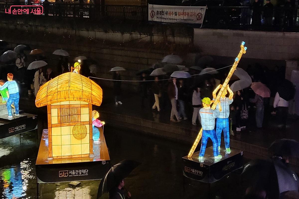 마을마다 전신주가 들어서며 등잔 생활에서 벗어날 수 있었던 빛의 선물 &copy;권수진