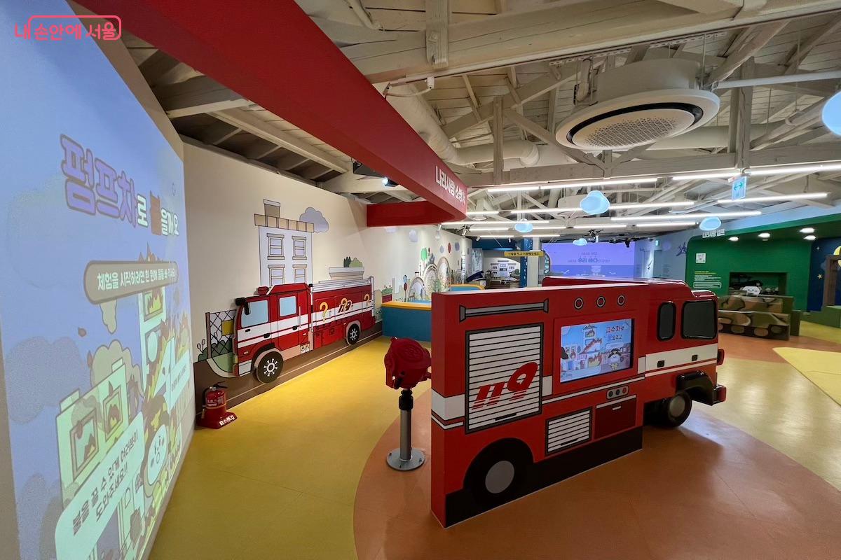 임무를 함께 해결하며 협동심을 기를 수 있도록 구성된 공간 ©김수겸 