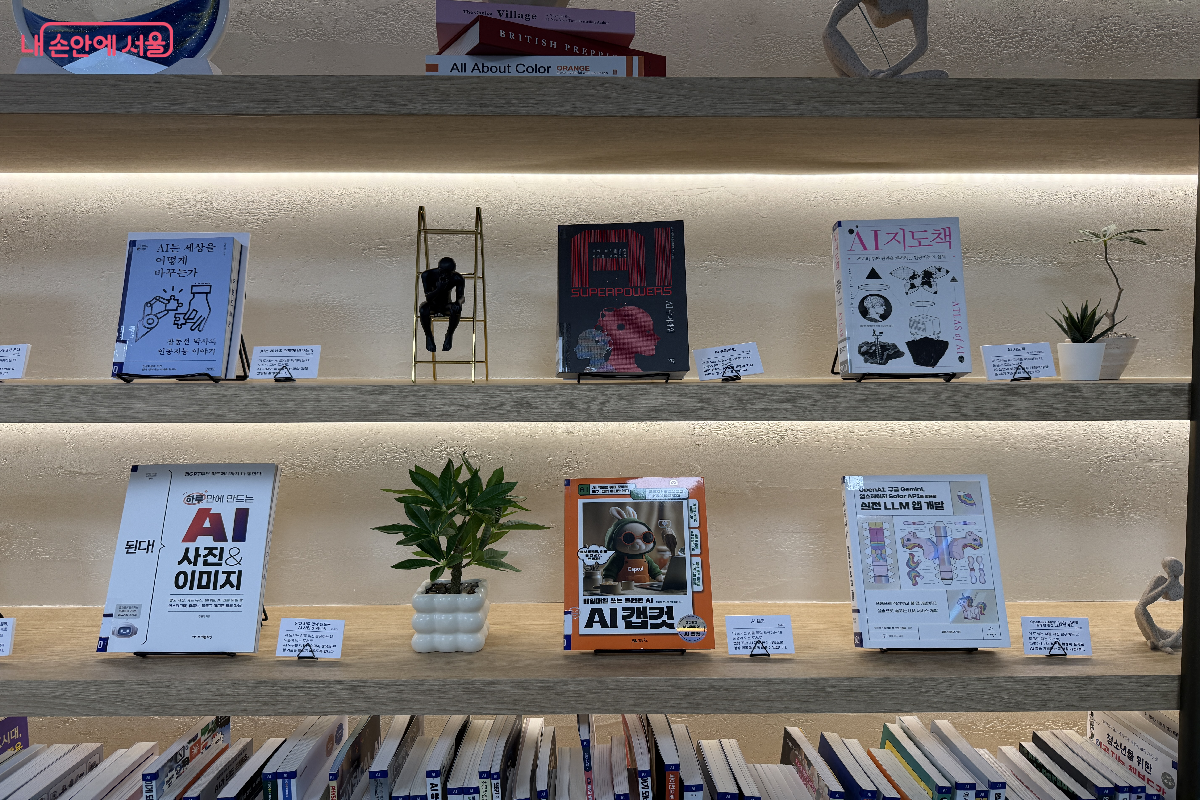 우면도서관 일반열람실 내 AI 관련 도서 큐레이션 &copy;이하늘