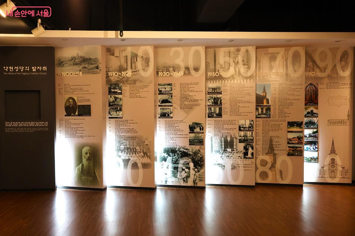 약현성당의 발자취를 상세하게 소개하고 있다. &copy;이봉덕