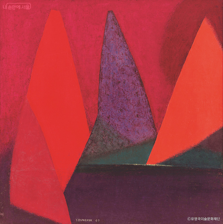 유영국, <작품> (1967, 캔버스에 유채)