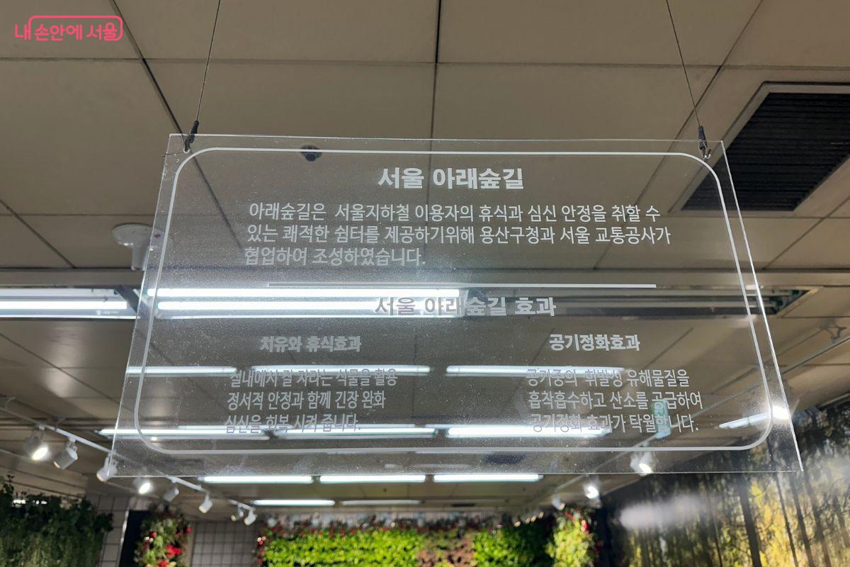 ‘서울 아래숲길’은 지하철 이용객들을 위한 휴식 공간이다. ©김재형