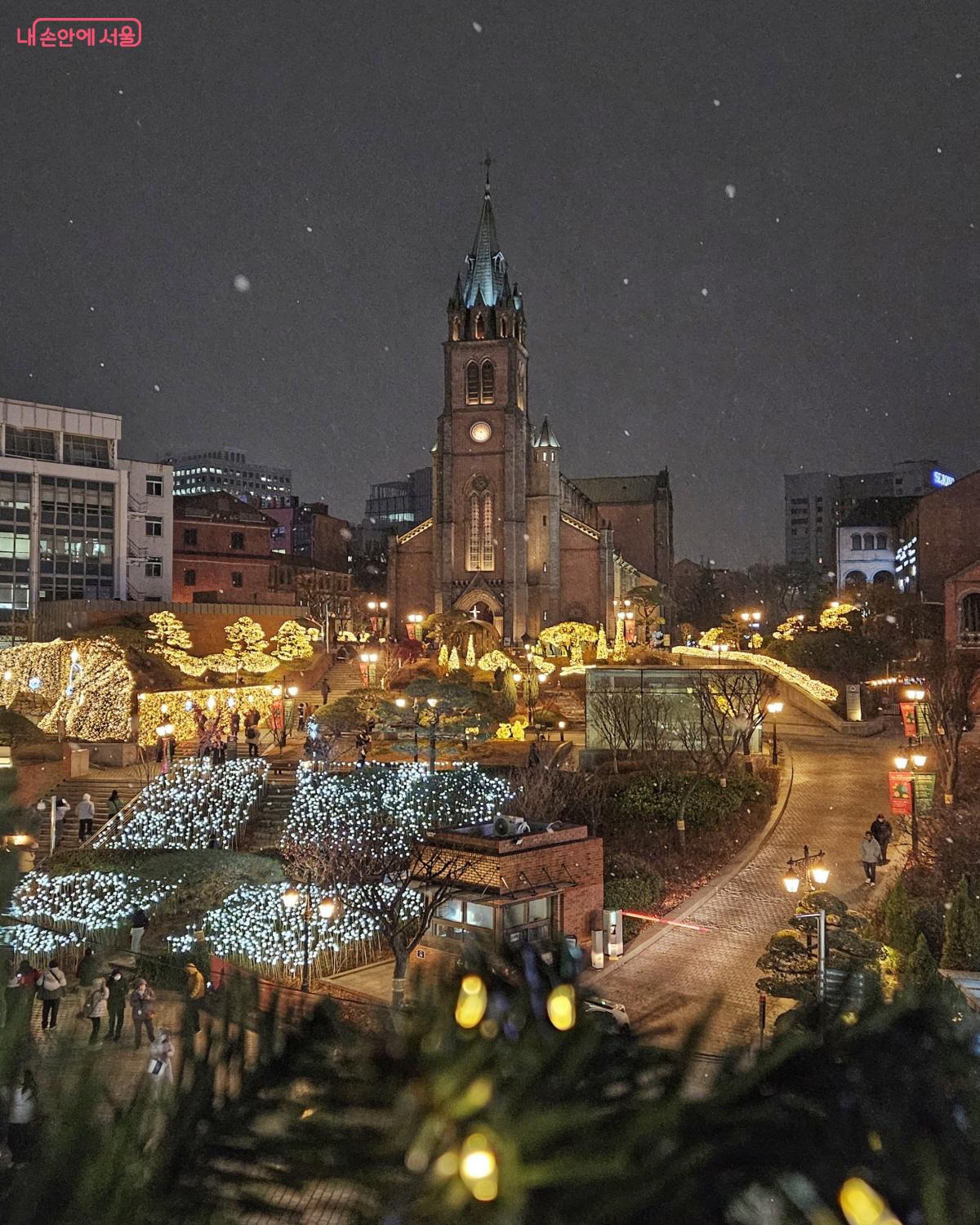 격동의 역사를 뒤로 하고 새롭게 조성된 명동성당은 더욱 사랑을 받고 있다. ©이선미