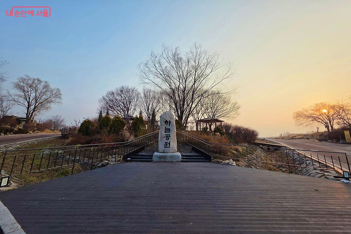 상암 하늘공원의 예초 시기를 늦추면서 겨울에도 억새 군락을  감상할 수 있게 됐다. &copy;이정민