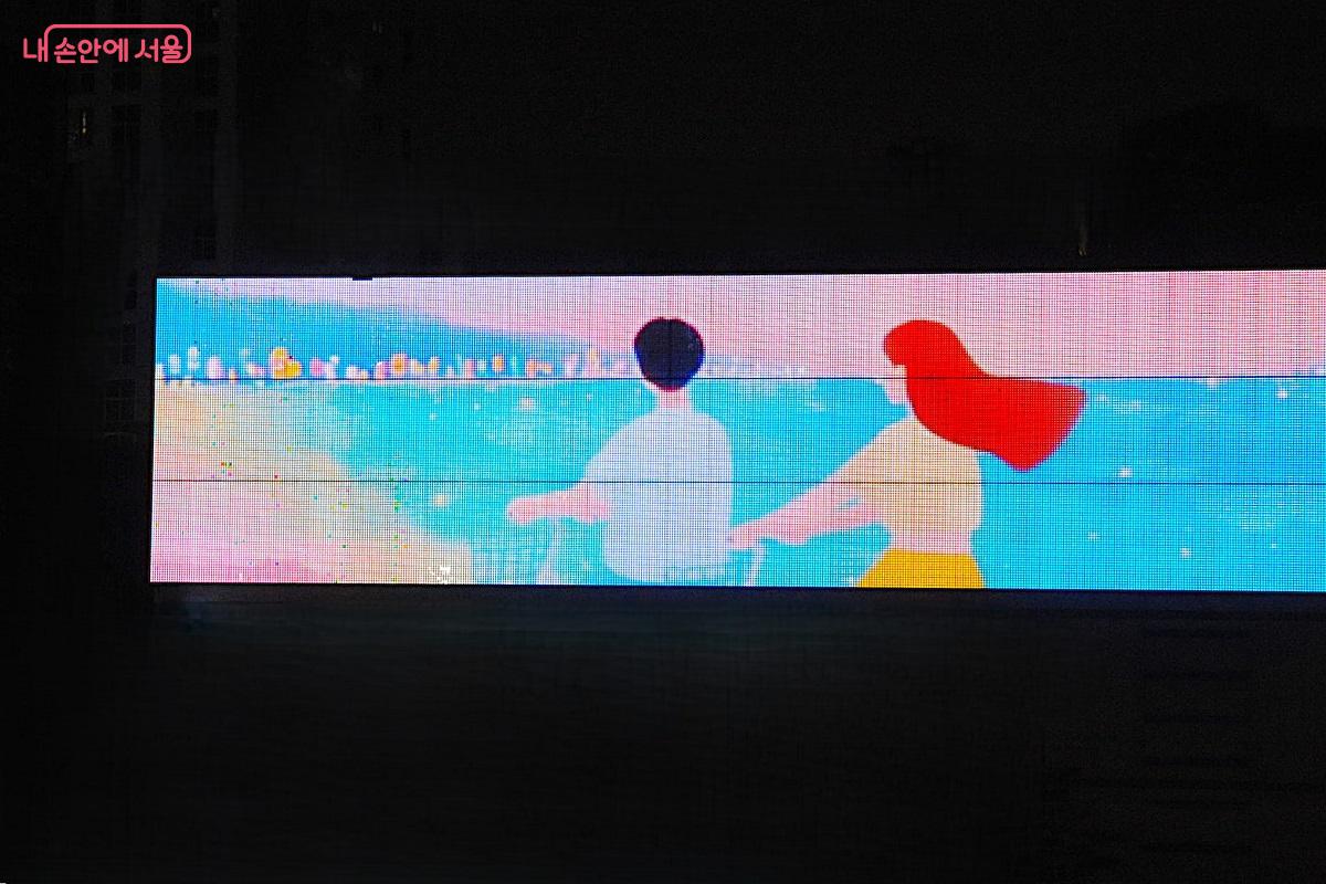 <서울의 사계> 중 여름날 한강에서 청춘기의 시간을 보냄을 그렸다. &copy;조수봉