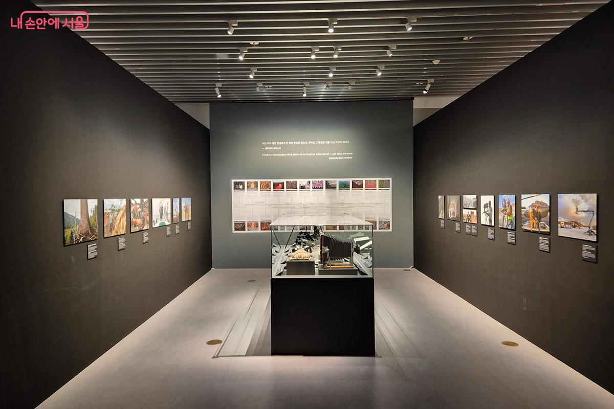 광산, 폐기물 처리장, 거대한 댐의 모습 속에서 인간의 욕망으로 파괴된 자연의 상처를 표현한다. &copy;이혜숙