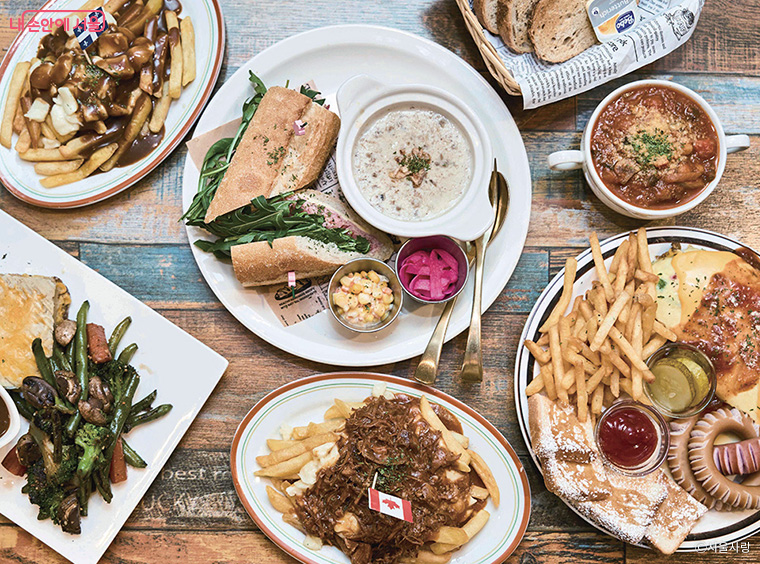 북미와 프랑스 사이, 캐나다의 맛