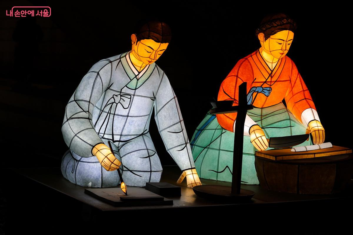 한석봉과 어머니의 모습 &copy;박성환