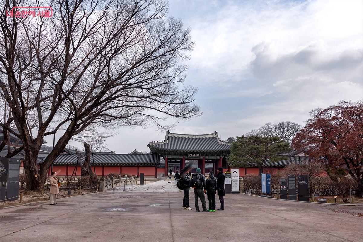 돈화문 앞, 바람 속에서도 이어진 관람 행렬 ©장신자