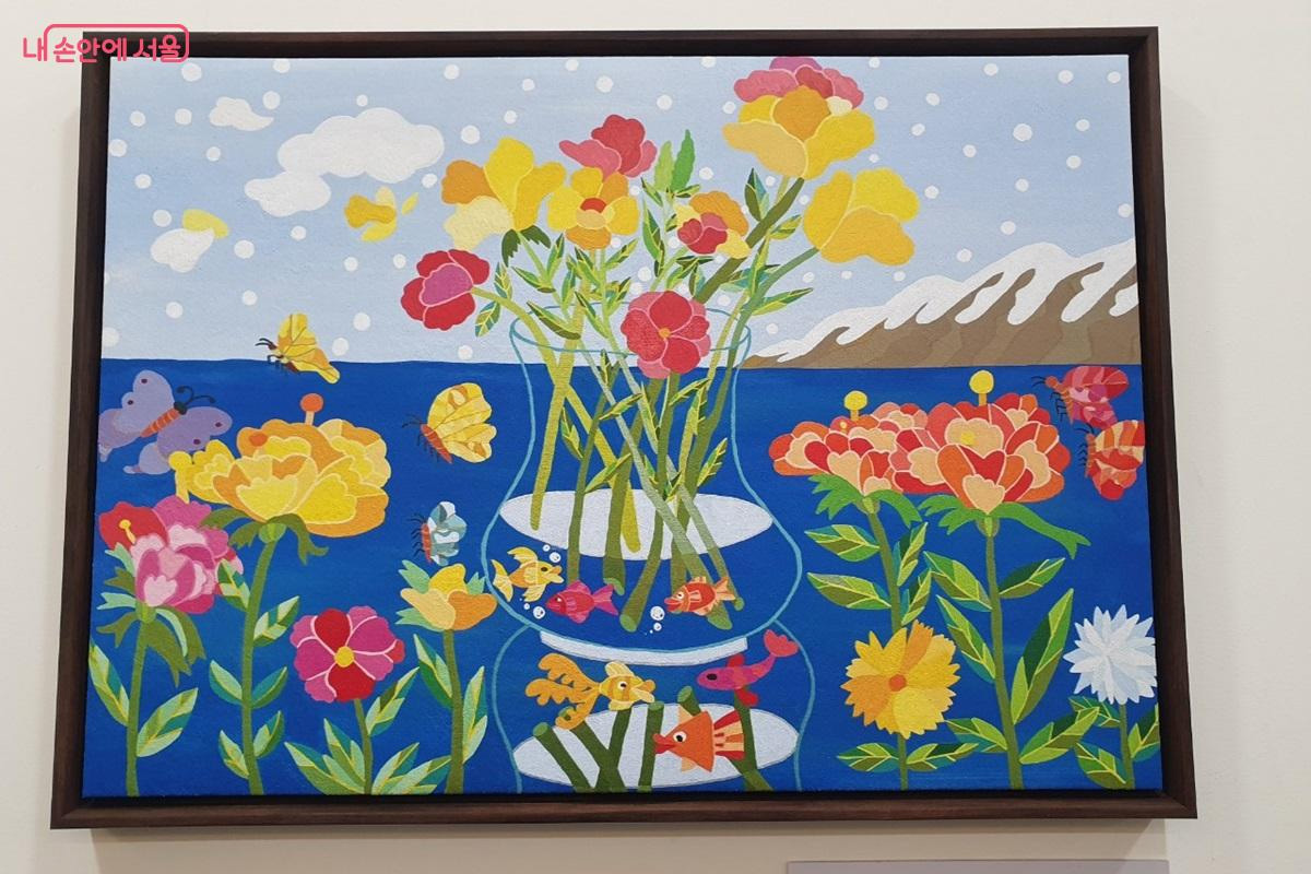 작품명 &lsquo;눈과 꽃의 바다&rsquo; &copy;엄윤주