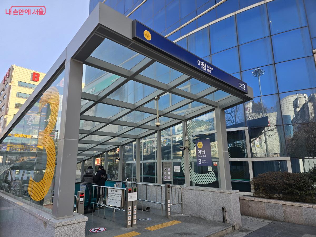 분당선 야탑역. 기후동행카드 사용 가능 역이다.ⓒ조수연