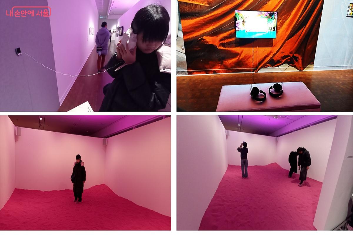 커다란 소라, 핑크빛 모래사장 등 자연을 듣고 느끼는 체험 공간들 &copy;박유진