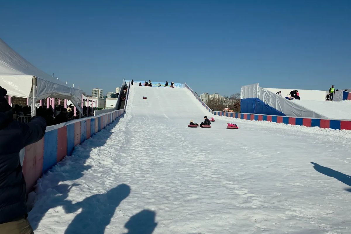 이한치한! 추위도 잊게 만드는 '한강 눈썰매장' 겨울 나들이